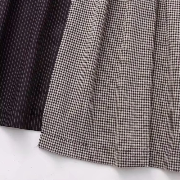 ZARA ASYMMETRICAL PLAID SKIRT - Picture 4 of 5